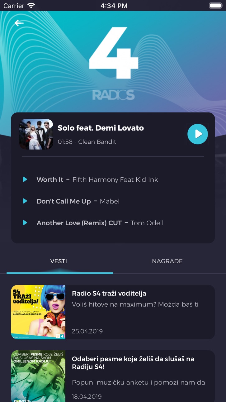 iPhone screenshot