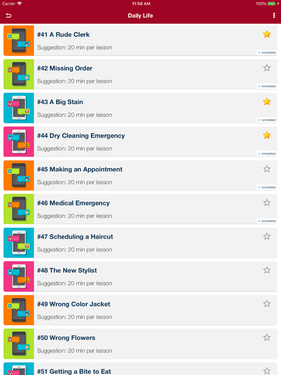 English Conversation 4Speak iPad screenshot 4 - Education app