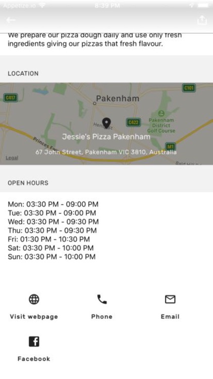 Jessie's Pizza Pakenham screenshot-5