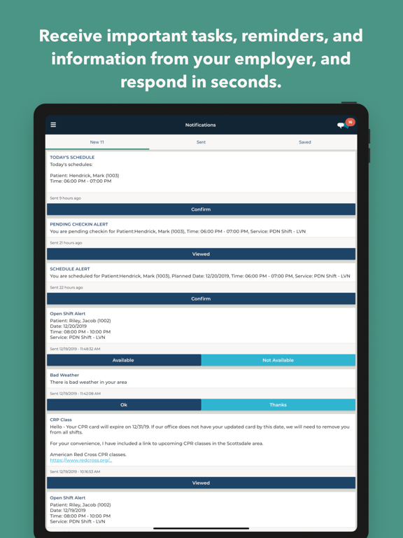 Notifyd iPad screenshot 5 - Productivity app