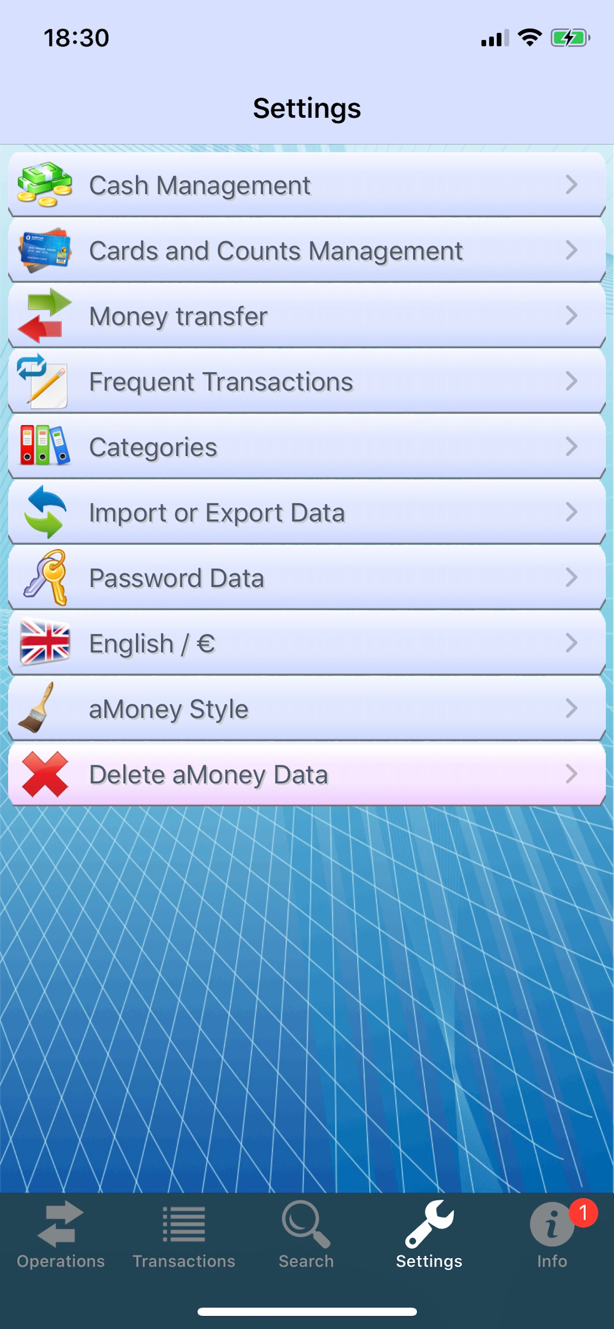 aMoney Lite - Money management screenshot 3