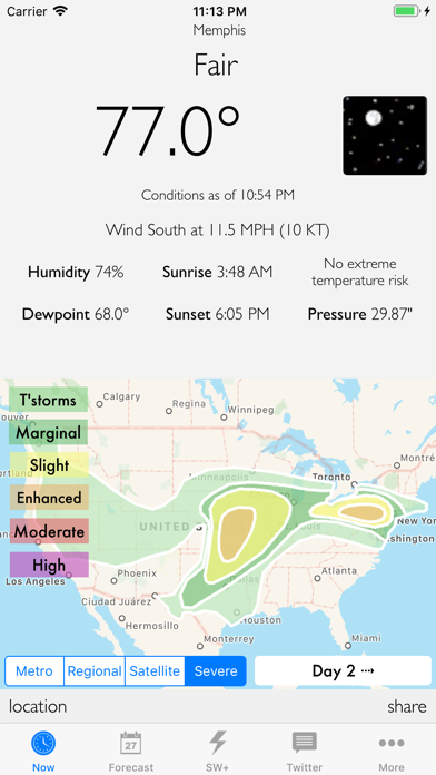 MemphisWeather.net screenshot 2