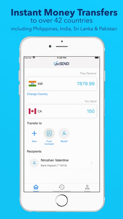 QicSEND:Fast Money Transfers