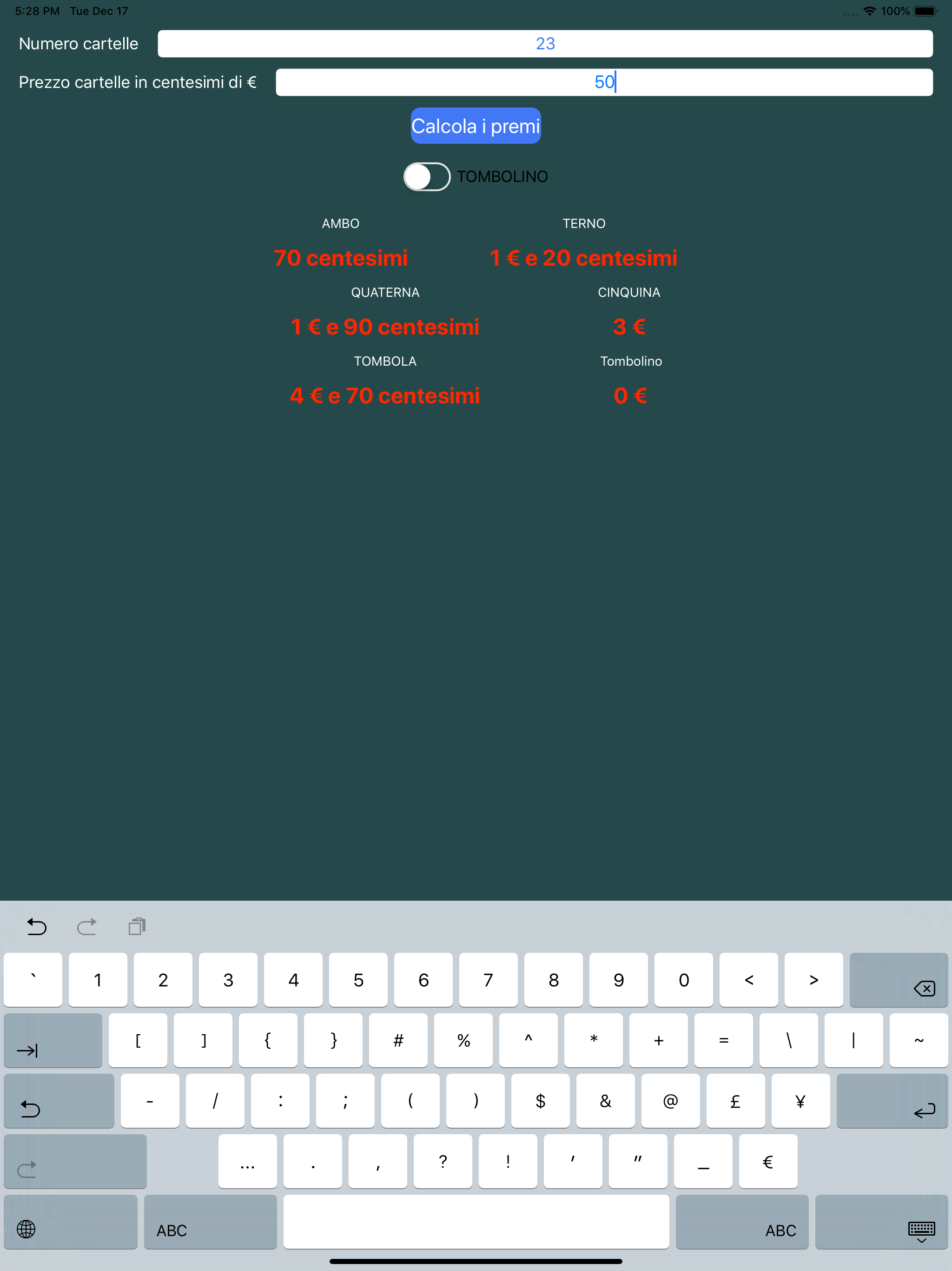 Montepremi Tombola screenshot 3