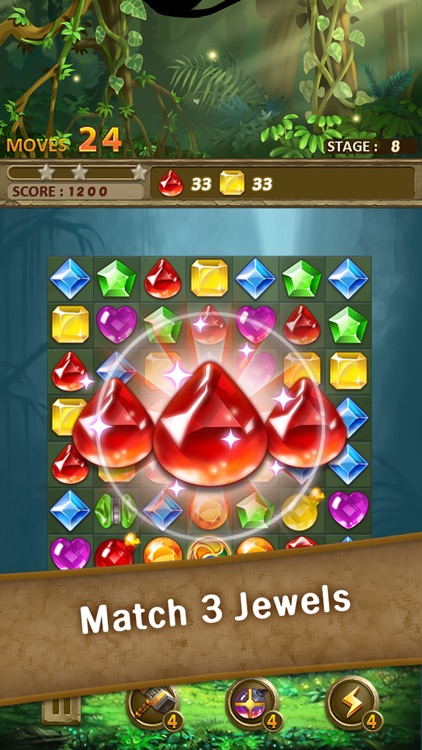 Jewels Jungle : Match 3 Puzzle screenshot-0