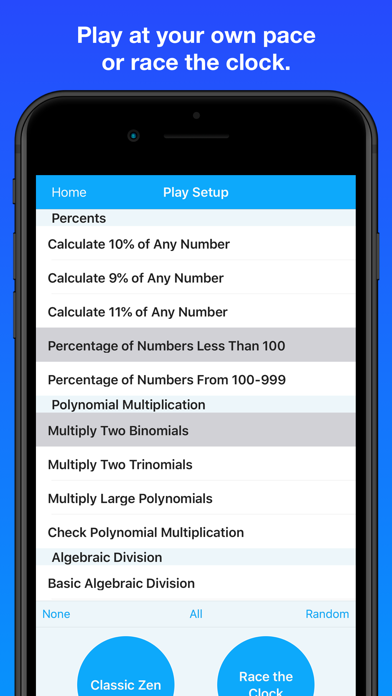 Mathemagics: Algebra Practice Screenshot