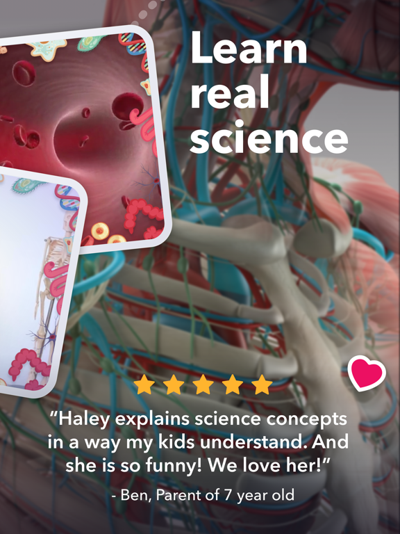 Human Body & Anatomy for Kids iPad screenshot 4 - Education app