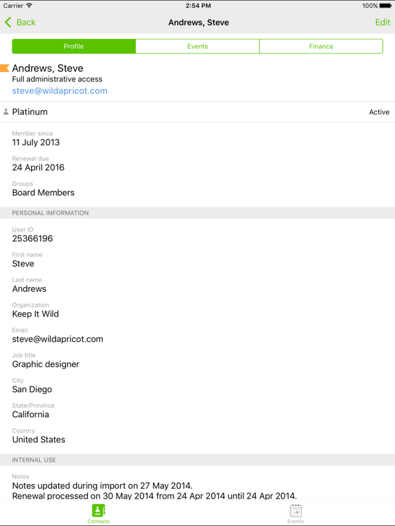 Screenshot #6 pour Wild Apricot for admins