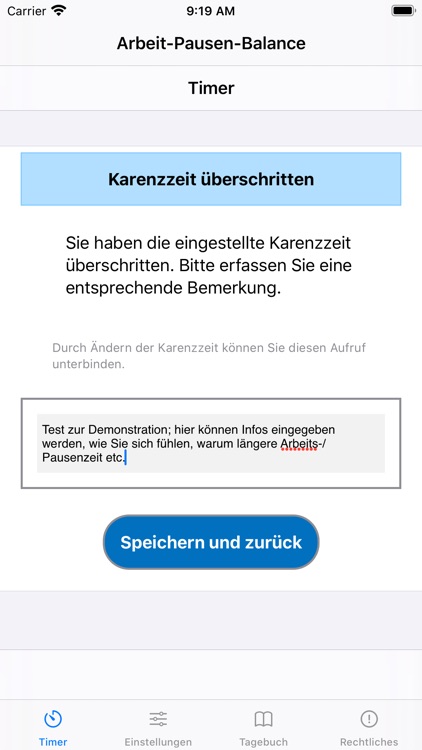 Arbeit-Pausen-Balance screenshot-5