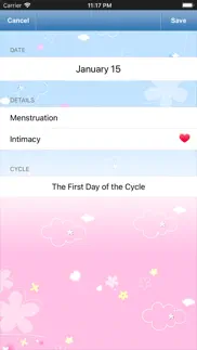 fertility & period tracker iphone screenshot 4