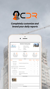 CDR Construction Daily Reports screenshot