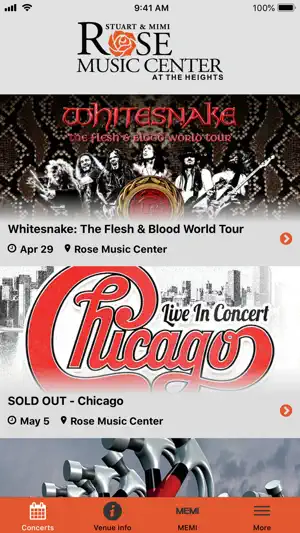Rose Music Center screenshot 1