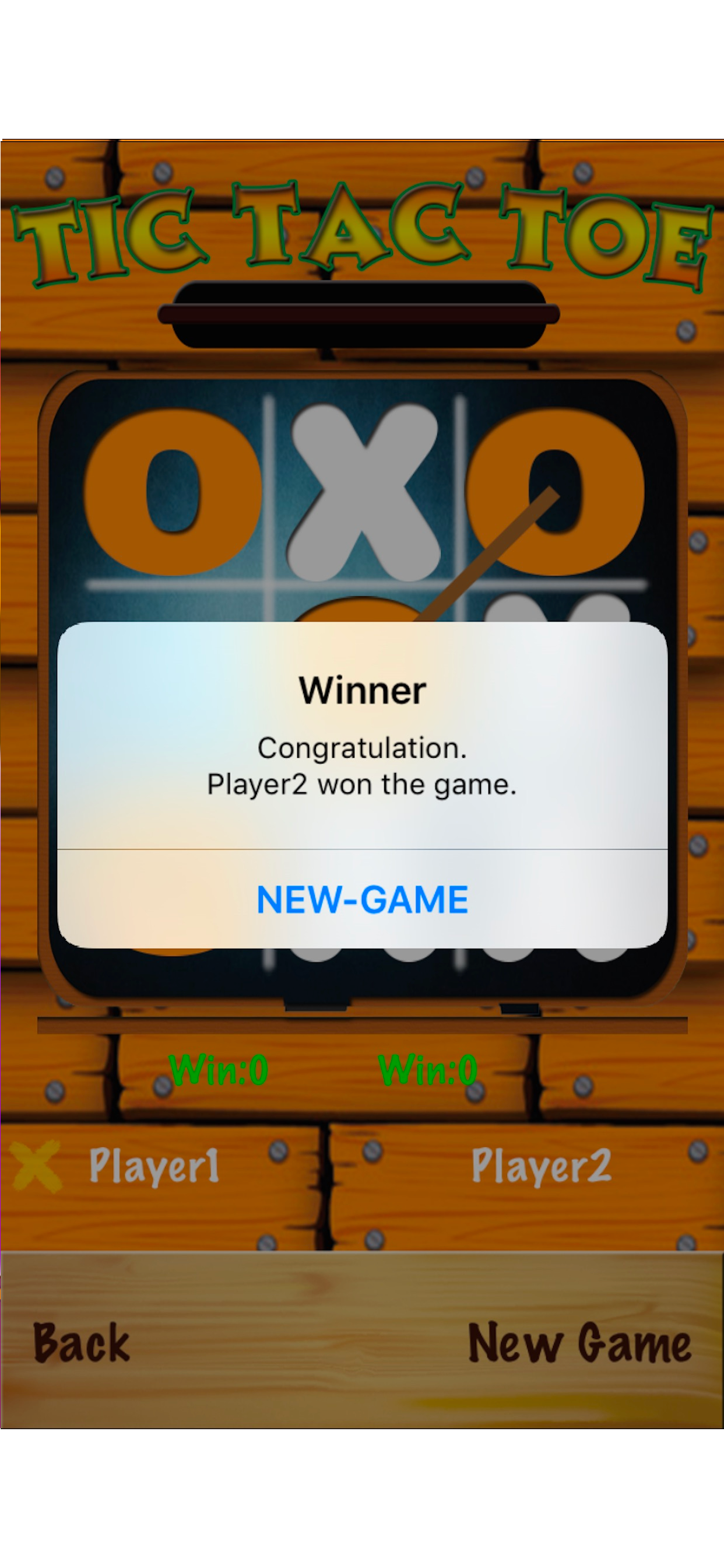 TicTacToe - One & Two Player