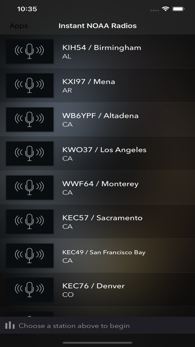 Instant NOAA Radios Liteのおすすめ画像1