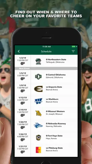 NW Bearcat Athletics screenshot 2