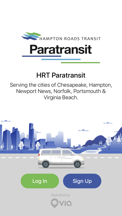 HRT Paratransit Screenshot