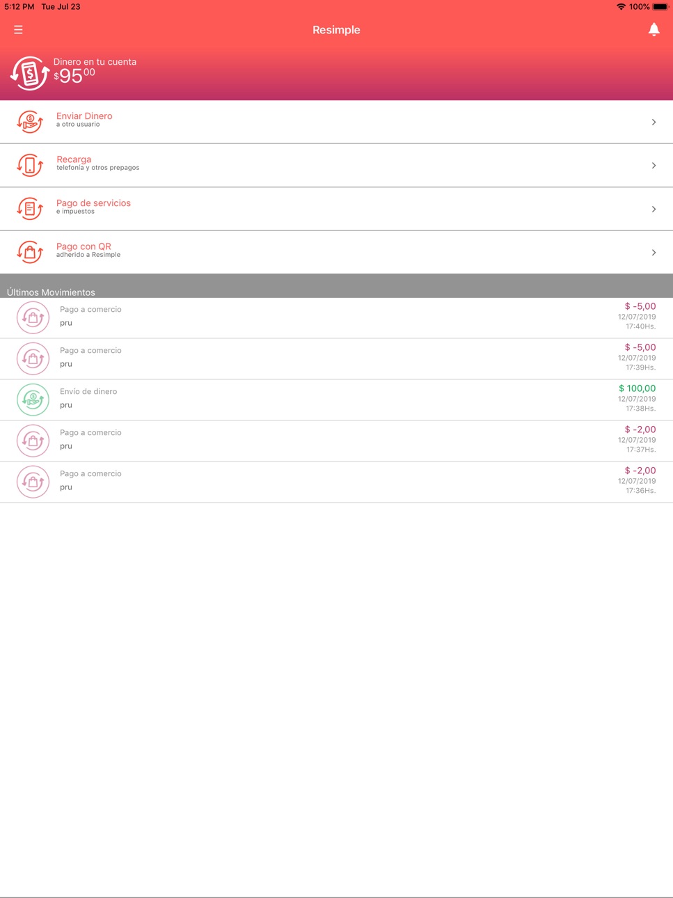 iPad screenshot