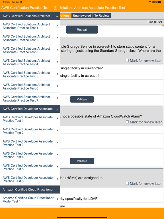 Screenshot #4 pour AWS Cert Practice Tests