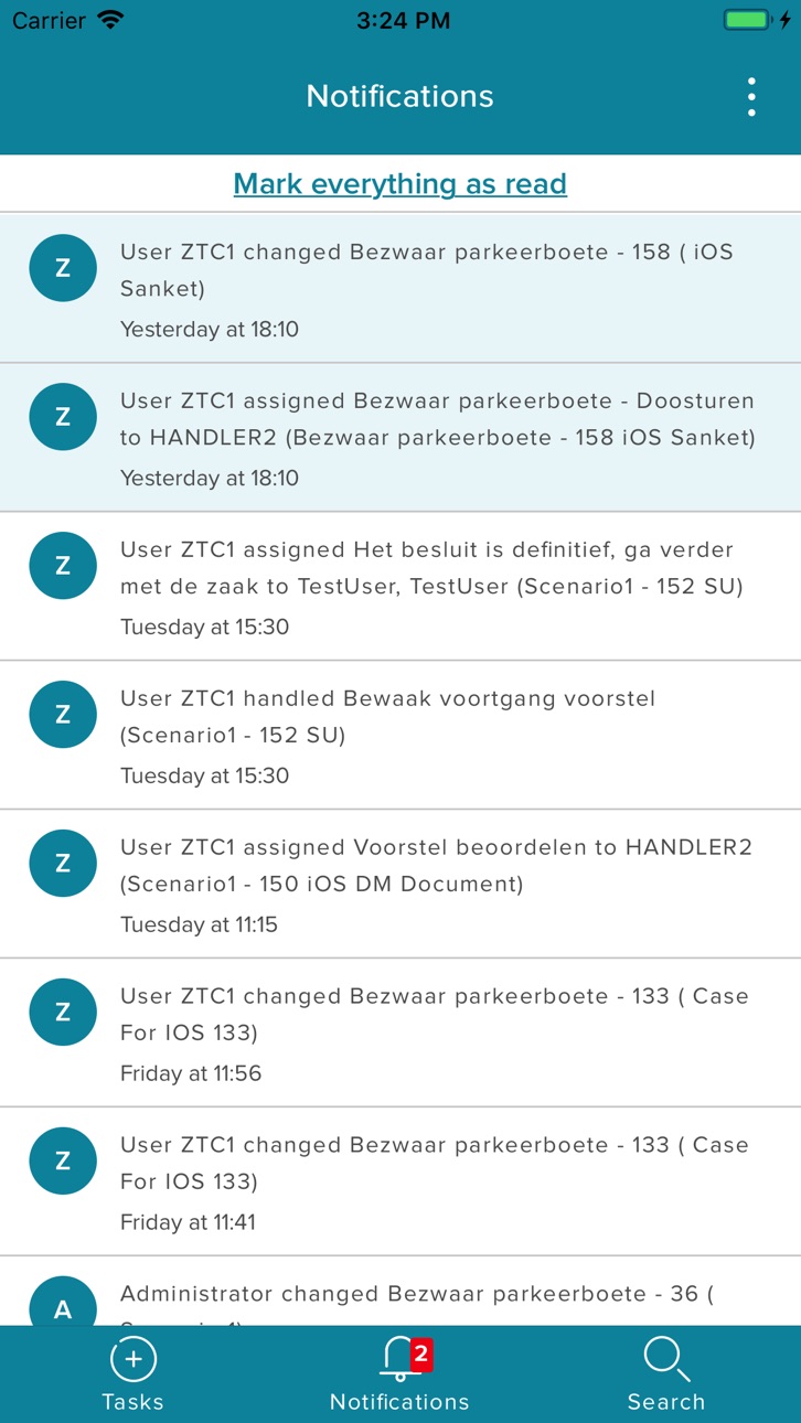 iPhone screenshot
