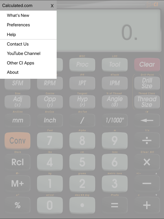 Machinist Calc Pro 2 iPad screenshot 6 - Utilities app