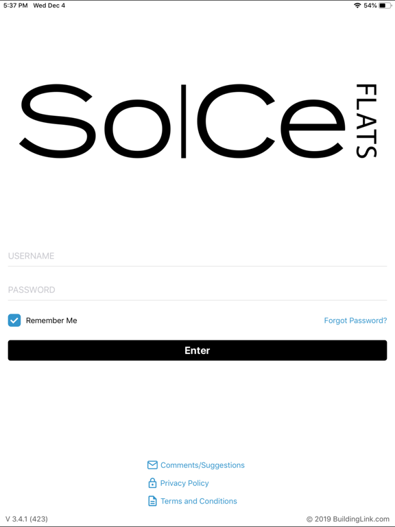 SoCe Flats Resident App