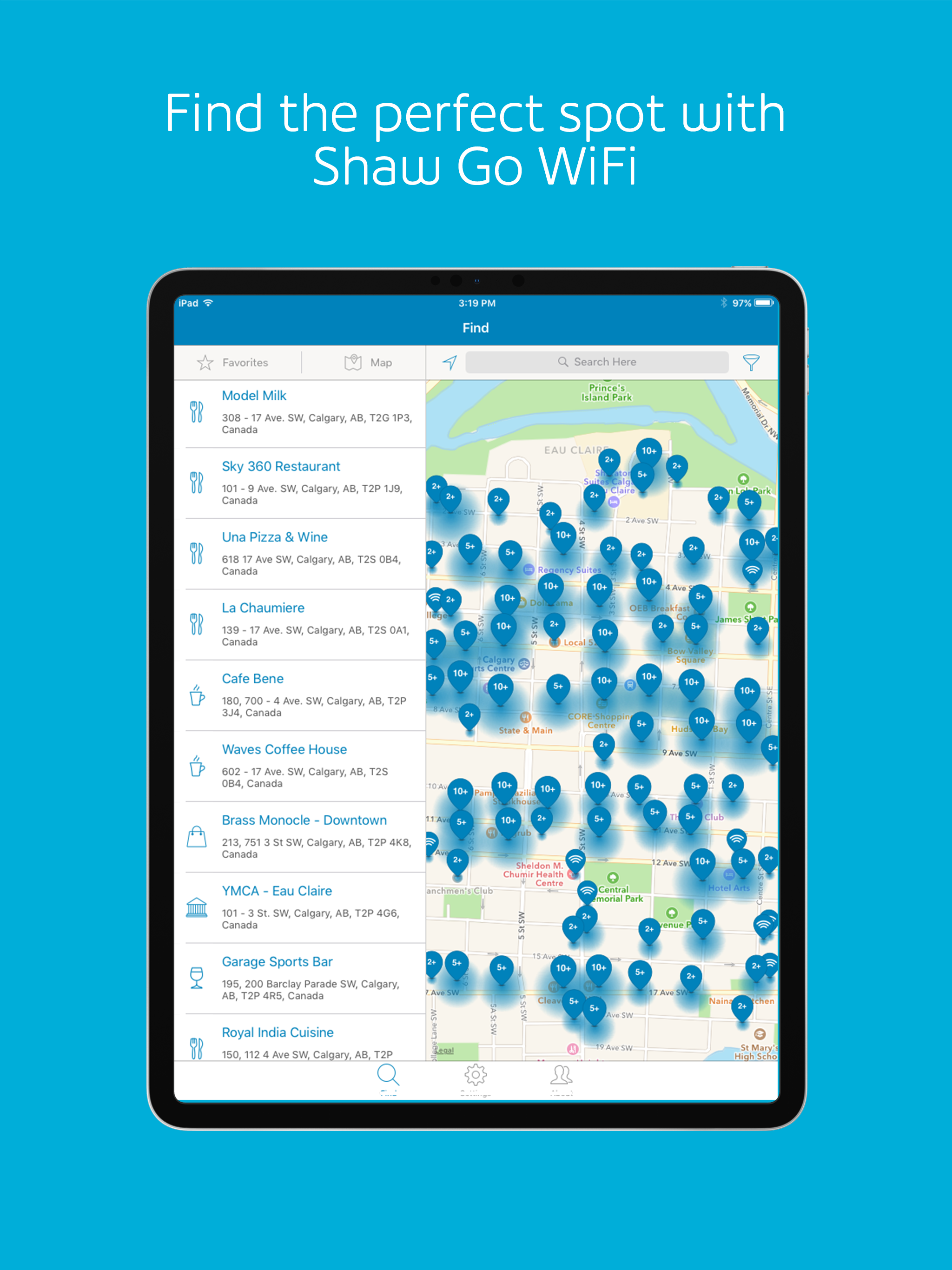 Shaw Go WiFi Finder