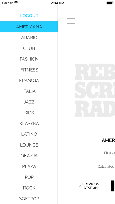 Screenshot 3 of Rebel Scream Radio App