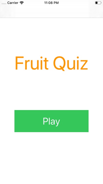 Fruit Name Quiz