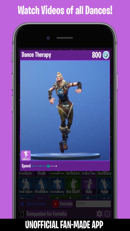 Dances from Fortnite