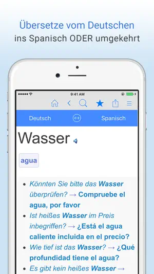 Deutsch-Spanisch Wörterbuch. screenshot 1