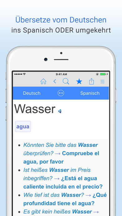 Screenshot #1 pour Deutsch-Spanisch Wörterbuch.