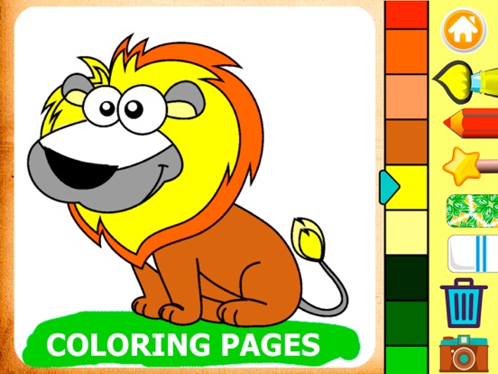 Coloring games for kids 3 year iPad screenshot 1 - Education app