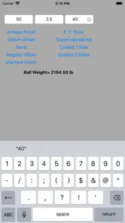 roll weight iphone screenshot 1