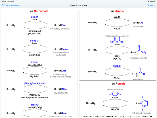 Organic Reactions iPad screenshot 5 - Education app