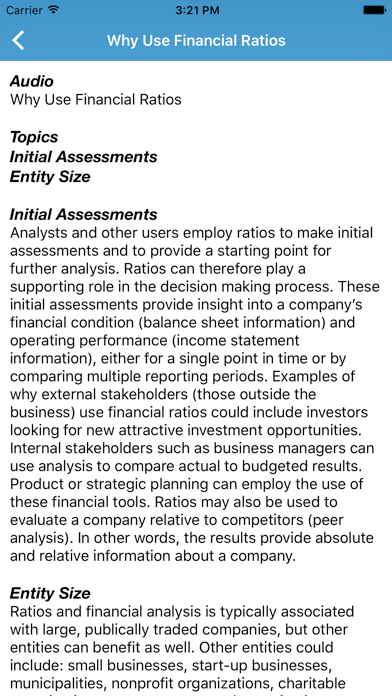 Financial Ratio Flashcards iPhone screenshot 5 - Business app