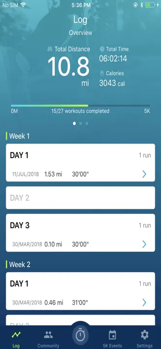 Couch to 5K®のスクリーンショット（4/5）