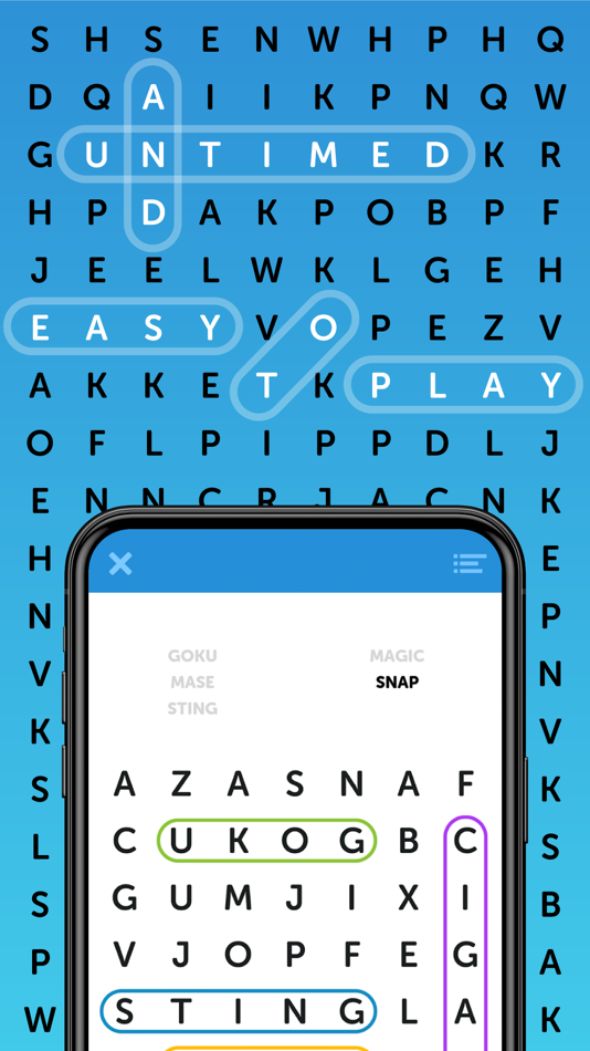 #3. Simple Word Search Puzzles (iOS) By: Conversion, LLC