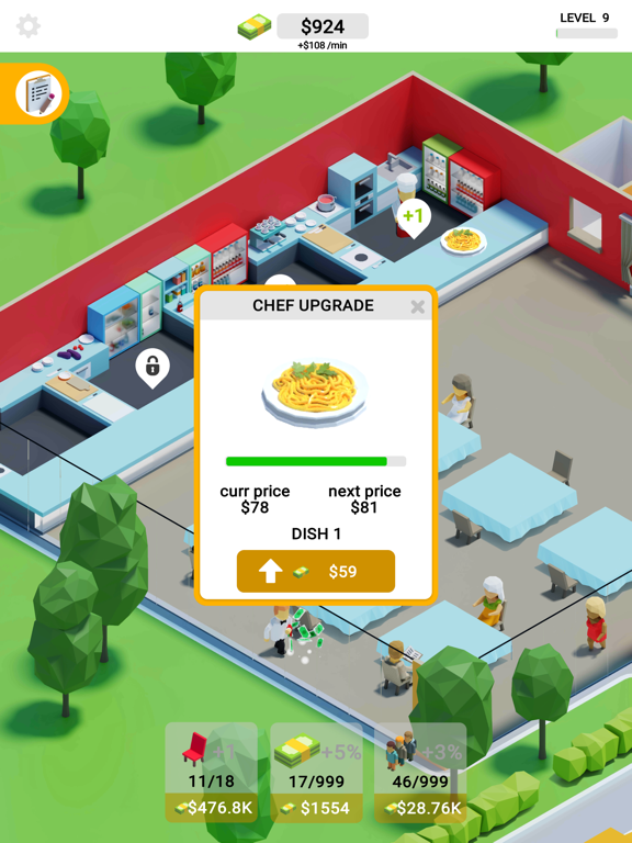 Screenshot #6 pour Idle Restaurants
