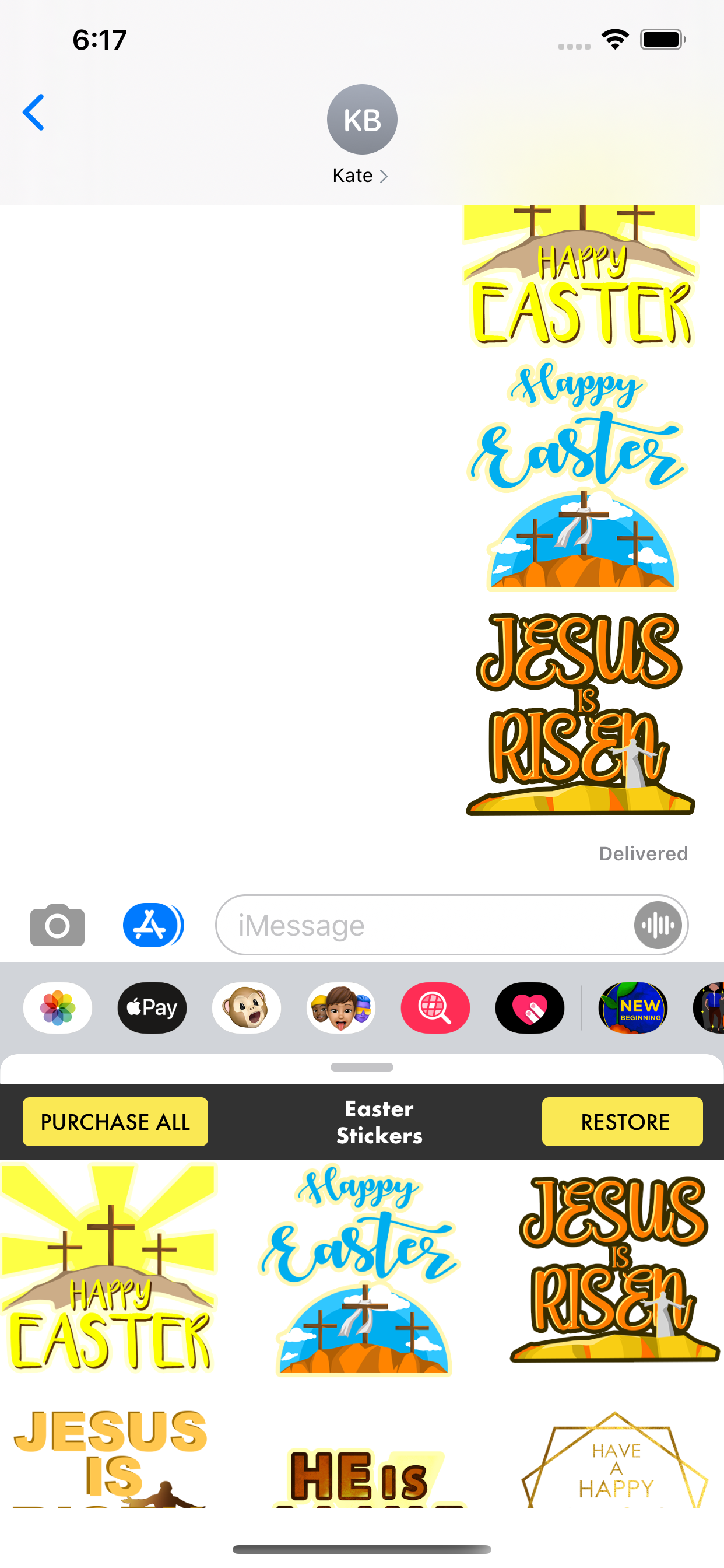 Easter Stickers - Christian