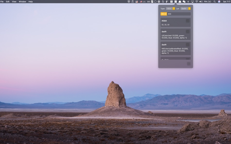 #2. Universal Color Converter (macOS) 来自: Peng Lyu