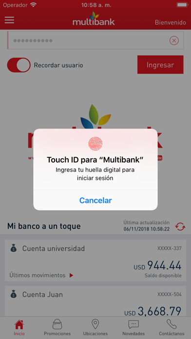 Multibank App Screenshot