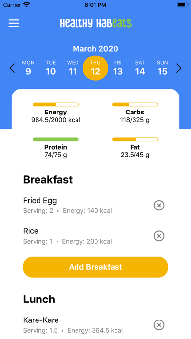 Screenshot #1 pour Healthy Habeats
