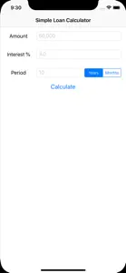 Simple Loan Calculator SS screenshot #4 for iPhone