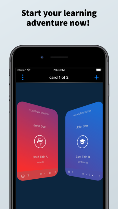 M&I French Vocabulary Trainer app screenshot