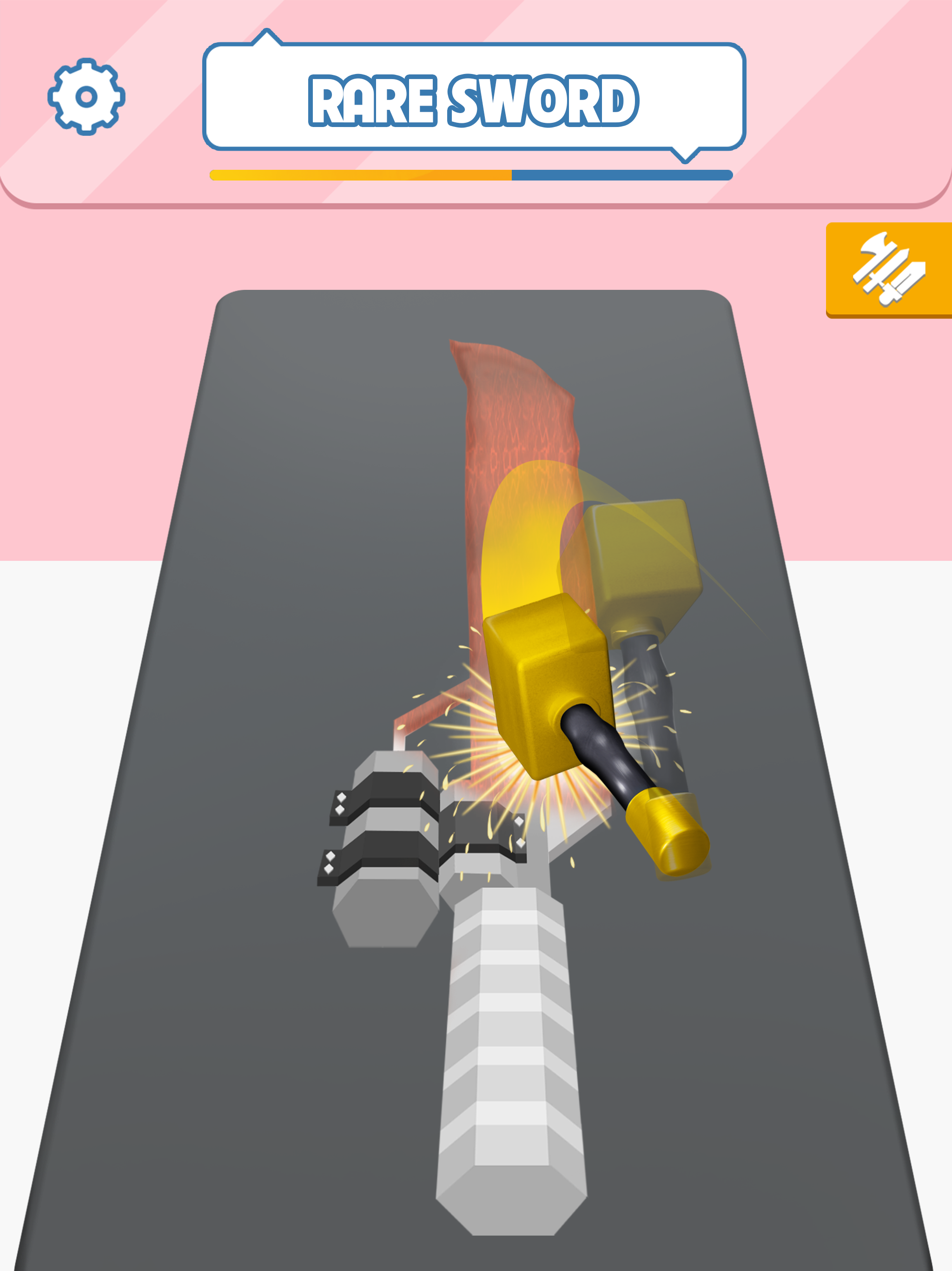 Forge Sword from Lava