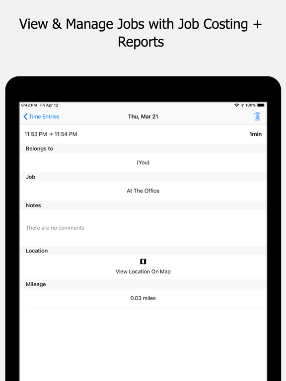 Screenshot #5 pour Timeero GPS Time Tracking