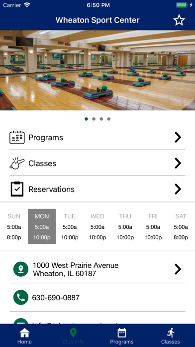 Wheaton Sport Center Screenshot