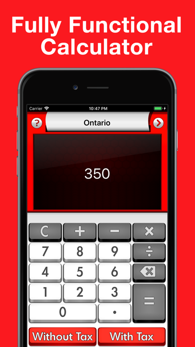 Canada Sales Tax Calculator + Screenshot