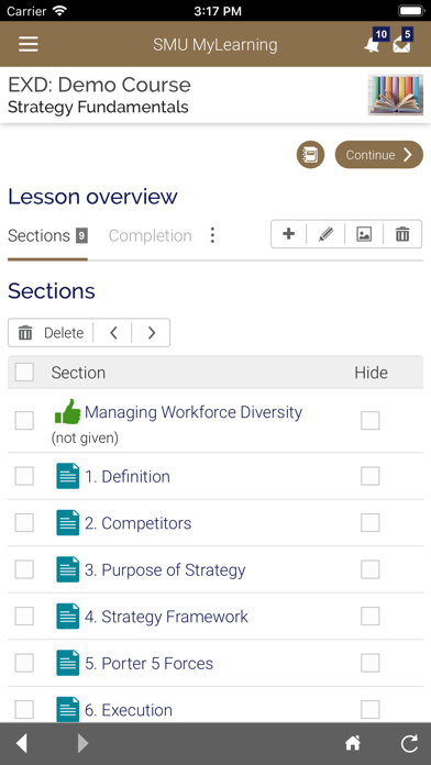 SMU MyLearning screenshot 3