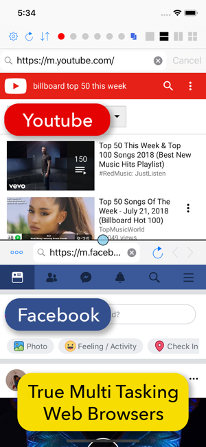 ‎Split Screen: MultiTasking Web Screenshot
